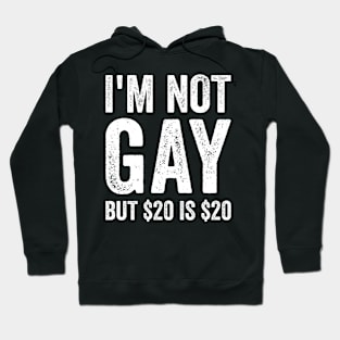 I'm Not Gay But $20 Is $20 Hoodie